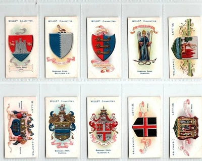 WILLS: Borough Arms 4th Series (151-200) 1905 Full Set 50 Cigarette Cards - Image 1 of 4