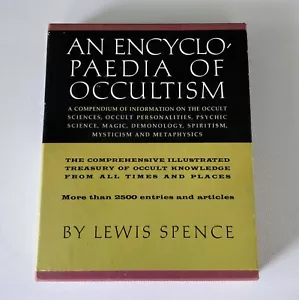 An Encyclopedia of Occultism - Lewis Spence Magic Mysticism W/ Slipcase HC 1960 - Foto 1 di 20