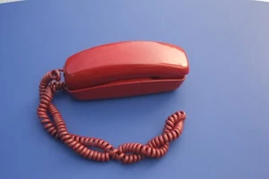 AT&T Trimline touch-tone push-button phone Dark Red - Picture 1 of 4