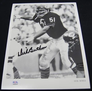DICK BUTKUS Autographed Photo CHICAGO BEARS PSA/DNA 8x10 - Picture 1 of 2