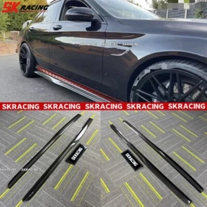 Labio de extensión de faldones laterales forjados/fibra de carbono para Mercedes-Benz W205 C63 15-21 - Imagen 1 de 28