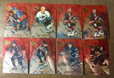 1997 Pinnacle Certified NHL Card Lot Of (8) Brett Hull Alexei Yashin & More