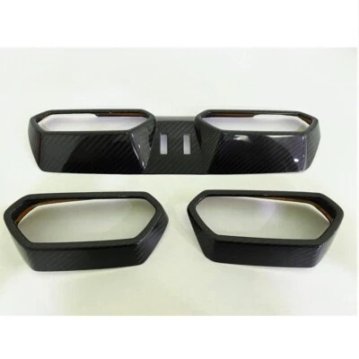 Embellecedores de ventilación de flujo de aire acondicionado interiores de fibra de carbono para Lamborghini Urus 2018-23 Foto 1 de 4