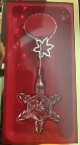 Lenox Lariat Snowflake Star Lead Crystal Christmas Ornament In Box - Picture 1 of 3