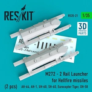 M272 - 2 Rail Launcher for Hellfire missiles (2 pcs) Scale 1:35 ResKit RS35-002 - Picture 1 of 3
