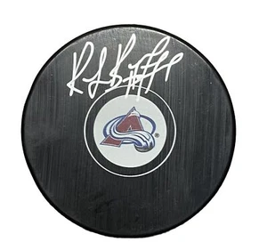 Ray Bourque Stanley Cup Champ Signed Colorado Avalanche Logo Puck JSA Witnessed - Picture 1 of 1