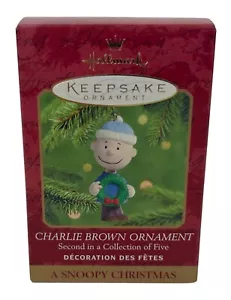 Hallmark Andenken Ornament 2000 Charlie Brown A Snoopy Weihnachten 2. in Serie - Bild 1 von 2