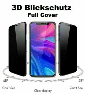 Sichtschutz Schutzglas für Samsung Galaxy A73 A53 A33 9H Panzerfolie Blickschutz - Bild 1 von 6