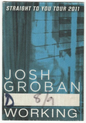 2011 Josh Groban Concert Backstage Pass Working Milwaukee WI - Image 1 of 2