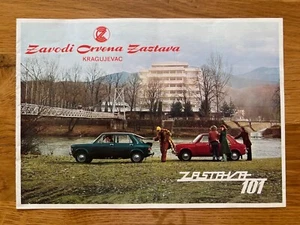 ZASTAVA 101 Jugoslawien Prospekt Brochure - Bild 1 von 1