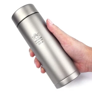New Outdoor EDC Titanium Double Wall Flask Insulation Bottle Vacuum Tumbler Cup - Picture 1 of 9