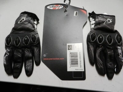 NOS Joe Rocker Mens Small Black/Grey/White Knuckle Dirt Bike Gloves 1238-1002 - Image 1 of 4