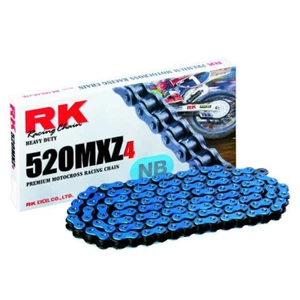 RK Blue 520 MXZ4 Heavy Duty Race Track MX Motorbike Chain - 120 links - Picture 1 of 3