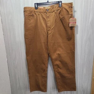C.E. Schmidt Comfort Flex Relaxed Fit Jeans 44x30 Brown NWT - Picture 1 of 13