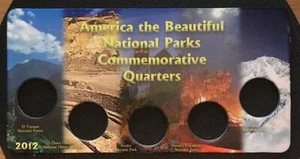 EDGAR MARCUS 2012 NATIONAL PARK 3 1/2" x6 3/4" CARDBOARD DISPLAYER wVINYL SLEEVE - Picture 1 of 1