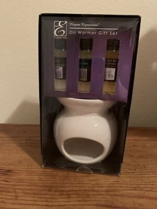 New in Box Elegant Expressions Oil Warmer Gift Set - Picture 1 of 10