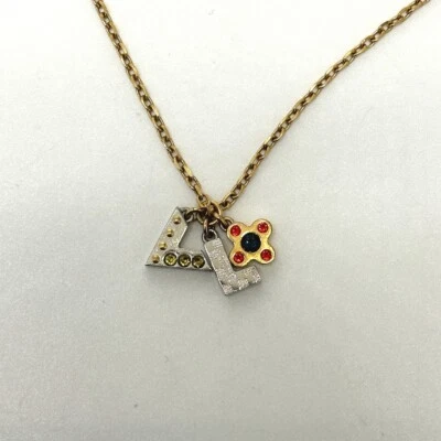 LOUIS VUITTON M67068 rhinestones Pandantif Love Letters Chain Necklace - Image 1 of 4
