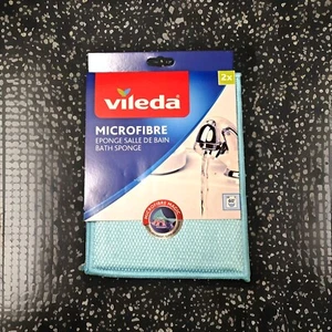 vileda Microfaser 2er Pack Badschwamm Extra Absorbent Schwamm Schwämme blau - Zdjęcie 1 z 1
