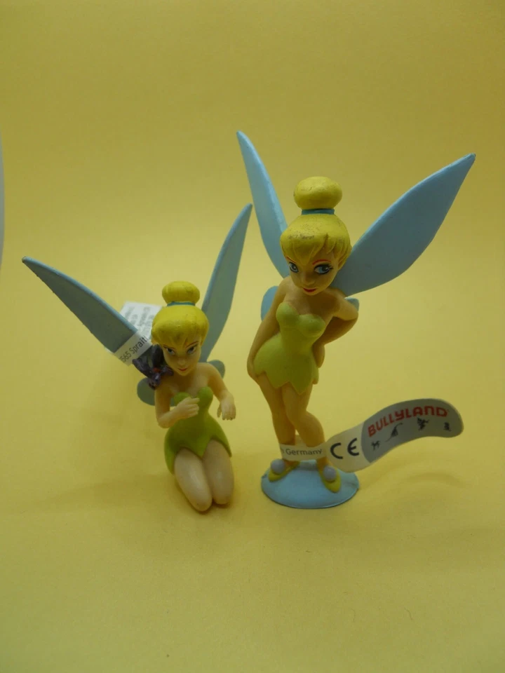 BULLYLAND BULLY DISNEY FIABE  da BARBAPUFFO 12393+12394 LOTTO TRILLY TINKER BELL - Immagine 1 di 1
