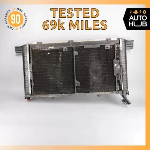 92-94 Mercedes R129 300SL SL320 Motor Refrigeración Radiador Aire A/C Condensador OEM Foto 1 de 4