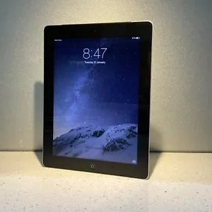 Apple iPad 4th Gen. 32GB WiFi+Cellular, A1460, Excellent Condition black #50 /DO - Picture 1 of 9