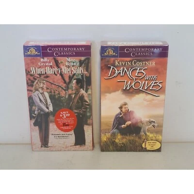 Dances with Wolves & When Harry Met Sally Contemporary Classics MGM VHS SEALED* - Image 1 of 4