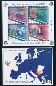 Montenegro Europa CEPT - 2 x Souvenirblätter Set postfrisch (2006) - Bild 1 von 1