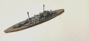 WWII HMS 1:1200 Schlachtschiff Wasserlinienschiff Metallmodell bemalt - Bild 1 von 2