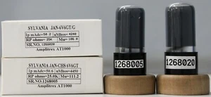 6V6GT\G-JAN Sylvania schwarz beschichtetes Glas Made USA Amplitrex getestet 1MP #1268020/5 - Bild 1 von 7