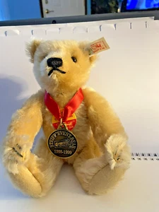Steiff Plush Stuffed Animal Bear Mohair Tan celebration 665325, Ltd Ed with BOOK - Picture 1 of 12