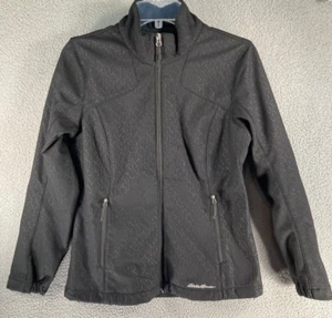 Eddie Bauer Jacke Damen Medium schwarz durchgehender Reißverschluss Stehkragen Reißverschlusstaschen - Bild 1 von 16