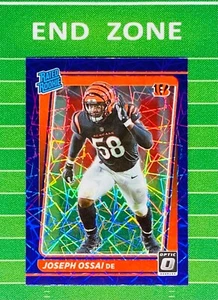 2021 Donruss Optic Joseph Ossai Purple Velocity Rated Rookie RC # 279 Bengals - Bild 1 von 6