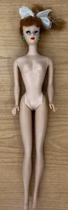 Vintage wunderschöne Barbie Pferdeschwanz #6 Modell #850 Tizian rot grün Ohrringe - Bild 1 von 24
