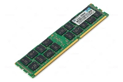 647653-081 HP DDR3 16GB 2RX4 PC3L-10600R 1333MHZ RDIMM - Immagine 1 di 4