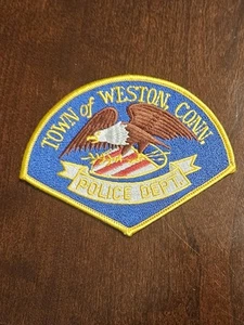 CONNECTICUT CT WESTON POLICE SCHÖNER SCHULTERAUFNÄHER SHERIFF - Bild 1 von 1