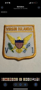 Parche insignia escudo bandera bordado Islas Vírgenes - Imagen 1 de 2