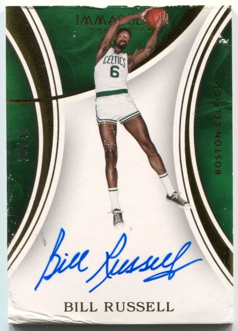 Bill Russell Autographed Basketball Trading Cards for sale | eBay