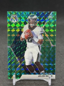 2020 Panini Mosaic Rookie Jalen Hurts #222 Green Mosaic Prizm RC Eagles - Picture 1 of 5