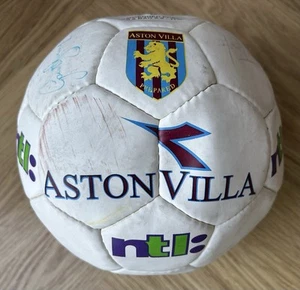 Signed Aston Villa Football. Ntl Diadora. - Picture 1 of 6
