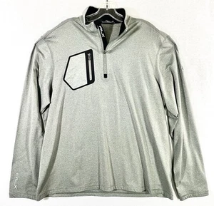 Ralph Lauren RLX Herren Langarm XL grau Performance 1/4 Zip Active Wear Golf - Bild 1 von 11