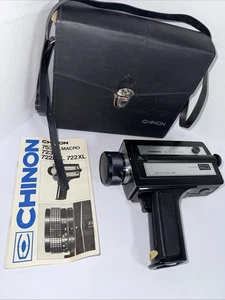 Movie Camera Chinon 722P XL Power Zoom Super 8 With Original Case & Instructions - Picture 1 of 4