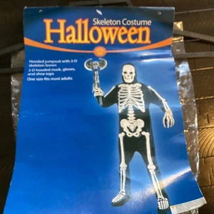 Skeleton Halloween Costume Adult One Size Fits Most - Picture 1 of 9