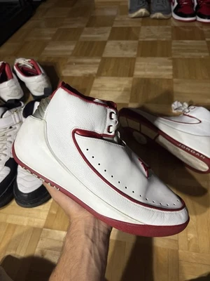 Jordan Nu Retro 2 Blanco Rojo Universitario Talla 11 Foto 1 de 4