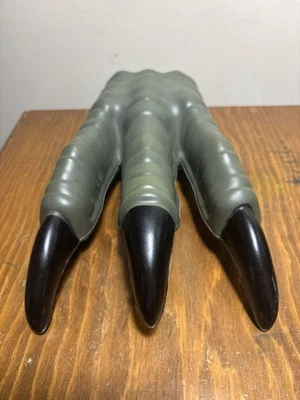 Guantes Disfraz Goma Raptor Dinosaurio Garra Halloween Parque Jurásico Verde Negro Foto 1 de 4