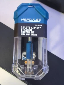 Hercules 2 flute 1/2"x1" straight router bit with 1/4" shank NEW - Picture 1 of 4