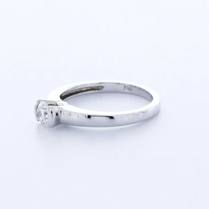 Anello di fidanzamento solitario platino diamante naturale certificato tondo G SI1 0,53 ct - Foto 1 di 2