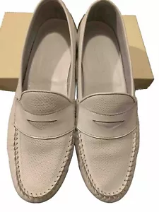 Mocassini estivi uomo Cole HAAN in pelle forata Made In Italy bianchi - Foto 1 di 10