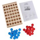 Wood Classic Educational Training Kids Board Checkers Set Family Game Pie GOF