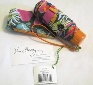 Vera Bradley JAZZY BLOOMS Mini PARAGUAS para Cartera TOTE Mochila BOLSO Coche SOL NUEVO CON ETIQUETAS - Imagen 1 de 1