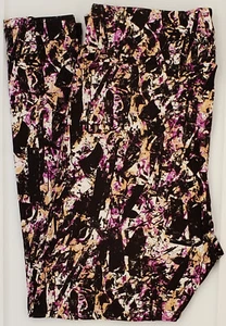 TC2 LuLaRoe Tall & Curvy2 Leggings Marbled Black Purple Print T28 Neu - Bild 1 von 7